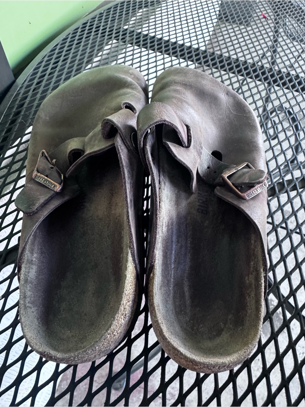 Birkenstock Boston Men’s Brown Suede Slip-On Sandals